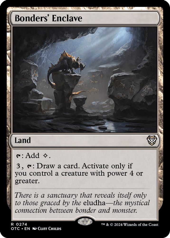 2024 Magic: The Gathering: Commander: Outlaws of Thunder Junction (OTC) - Bonders Enclave (#274, Rare) (, Near Mint)