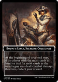2024 Magic: The Gathering: Commander: Outlaws of Thunder Junction (OTC) - Bounty Lyssa Sterling Collector Bounty Rules Double Sided Token (#34, T) (, Near Mint)