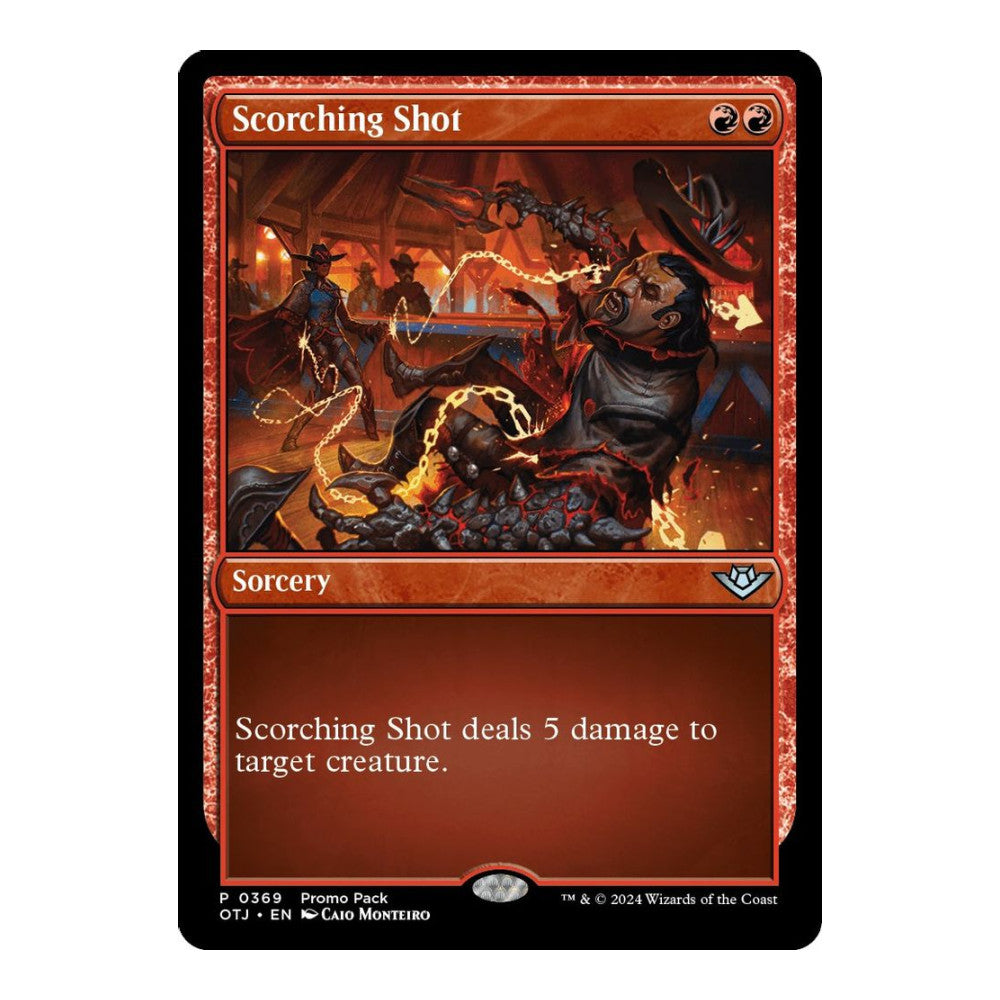 Scorching Shot - Promo Pack: Outlaws of Thunder Junction () - Near Mint -