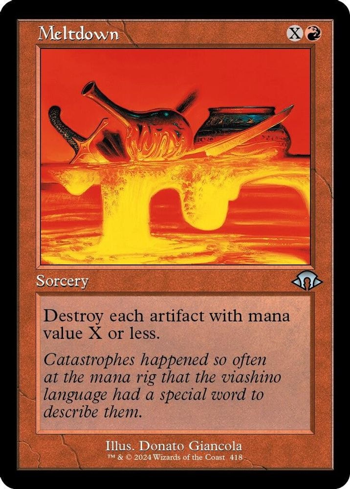 2024 Magic: The Gathering: Modern Horizons 3 (MH3) - Meltdown Retro Frame (#418, Uncommon) (, Near Mint)
