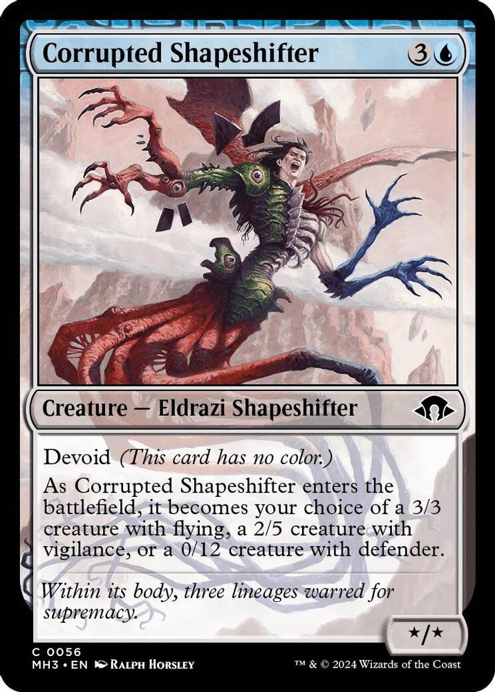 2024 Magic: The Gathering: Modern Horizons 3 (MH3) - Corrupted Shapeshifter (#56, Common) (, Near Mint)