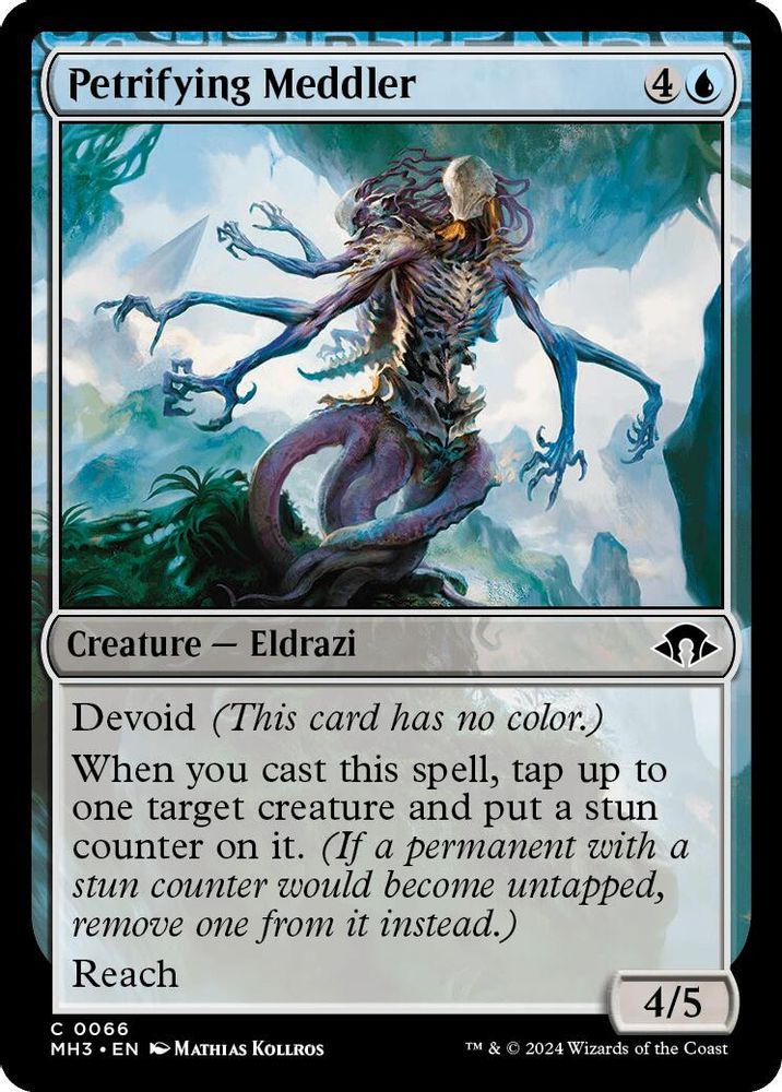 2024 Magic: The Gathering: Modern Horizons 3 (MH3) - Petrifying Meddler (#66, Common) (, Near Mint)