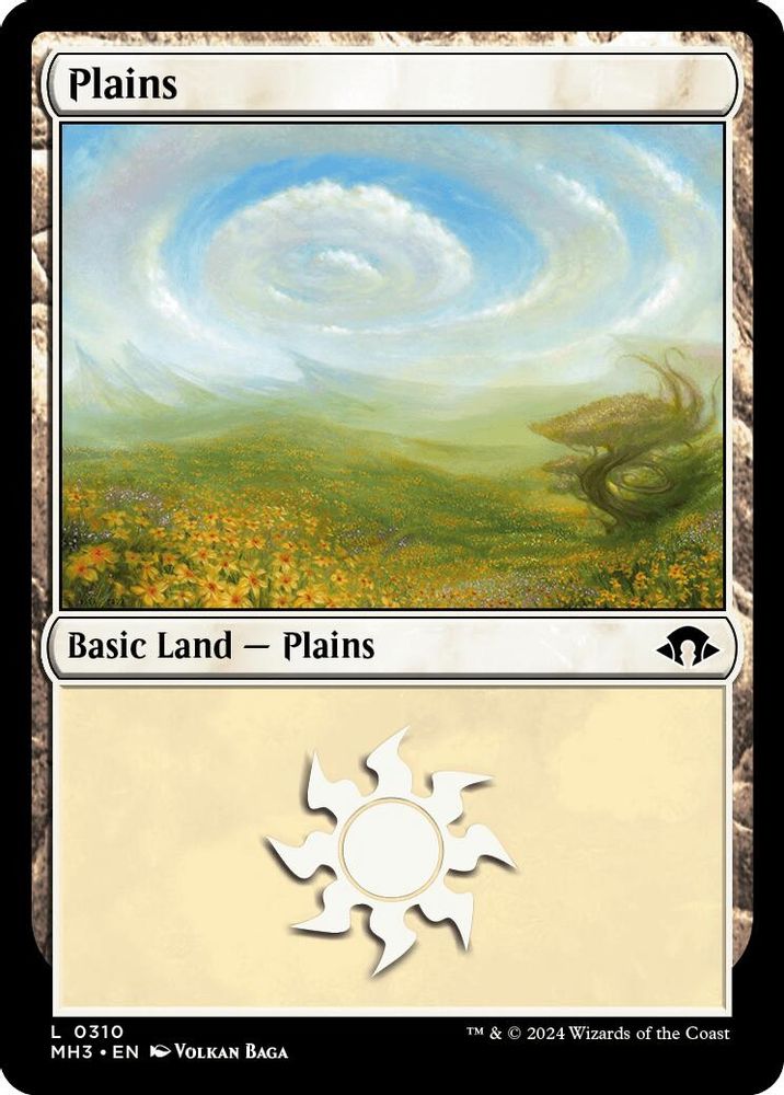 2024 Magic: The Gathering: Modern Horizons 3 (MH3) - Plains 0310 (#310, Land) (Foil, Near Mint)