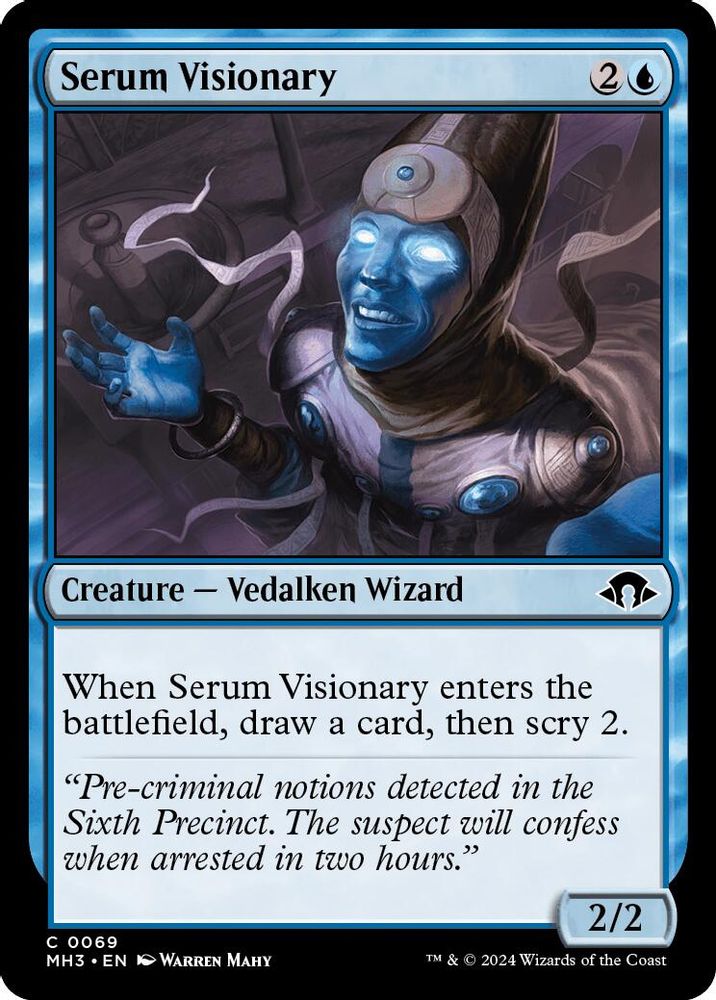 2024 Magic: The Gathering: Modern Horizons 3 (MH3) - Serum Visionary (#69, Common)