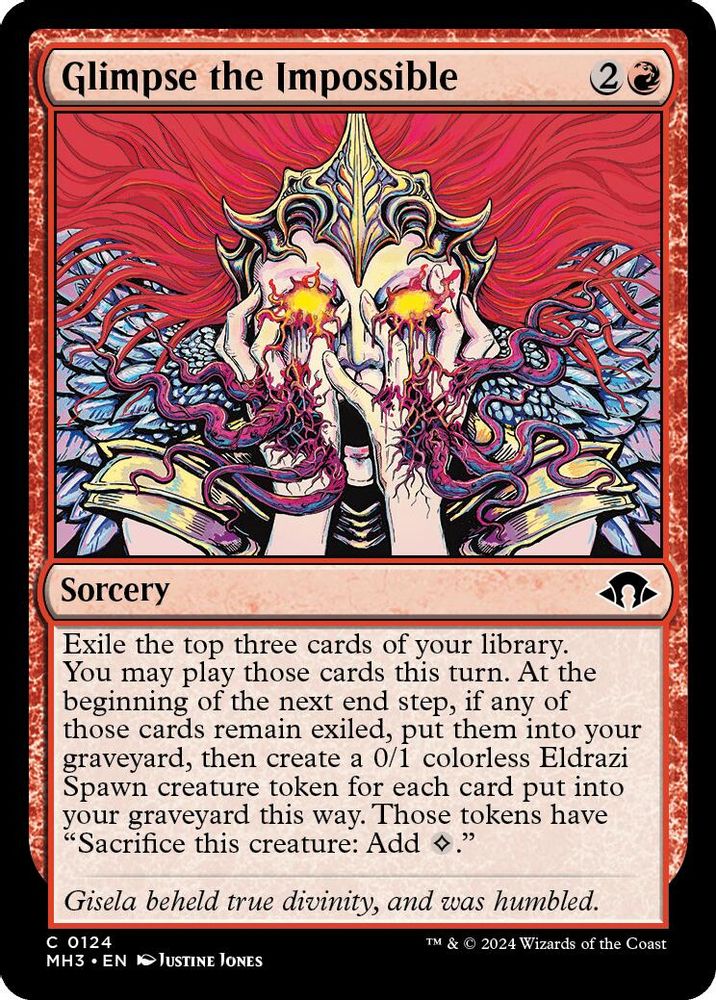 2024 Magic: The Gathering: Modern Horizons 3 (MH3) - Glimpse the Impossible (#124, Common) (, Near Mint)