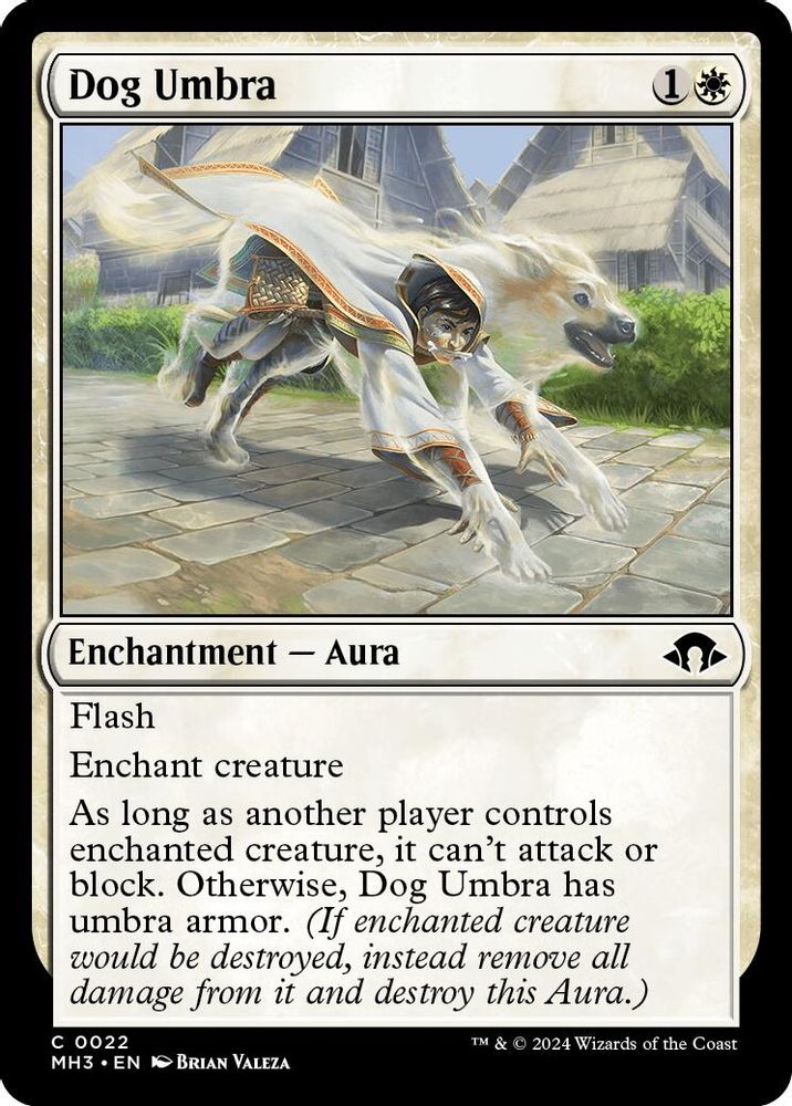 2024 Magic: The Gathering: Modern Horizons 3 (MH3) - Dog Umbra (#22, Common) (, Near Mint)