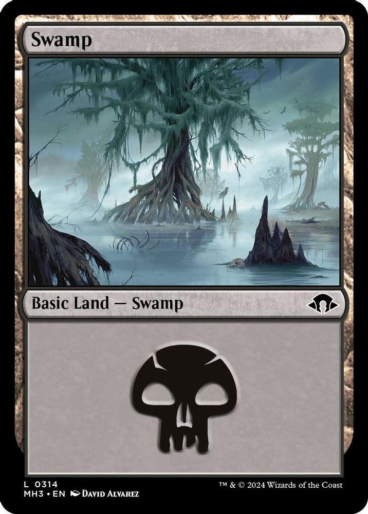 2024 Magic: The Gathering: Modern Horizons 3 (MH3) - Swamp 0314 (#314, Land) (Foil, Near Mint)