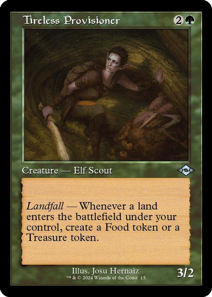 2021 Magic: The Gathering: Modern Horizons 2 (MH2) - Tireless Provisioner Retro Frame (#15, Uncommon) (, Near Mint)