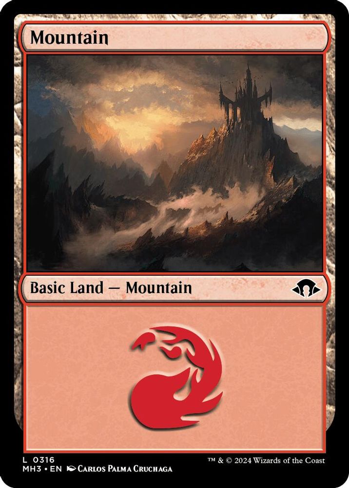 2024 Magic: The Gathering: Modern Horizons 3 (MH3) - Mountain 0316 (#316, Land) (Foil, Near Mint)
