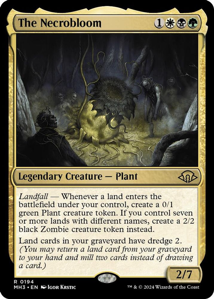 2024 Magic: The Gathering: Modern Horizons 3 (MH3) - The Necrobloom (#194, Rare) (, Near Mint)