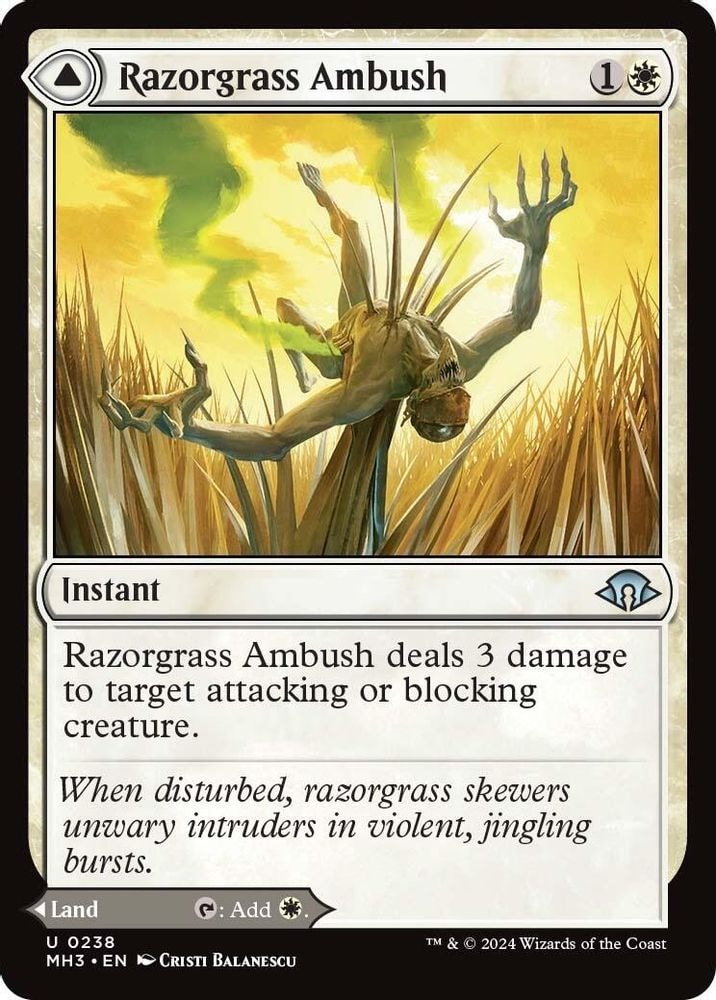 2024 Magic: The Gathering: Modern Horizons 3 (MH3) - Razorgrass Ambush (#238, Uncommon) (Foil, Near Mint)
