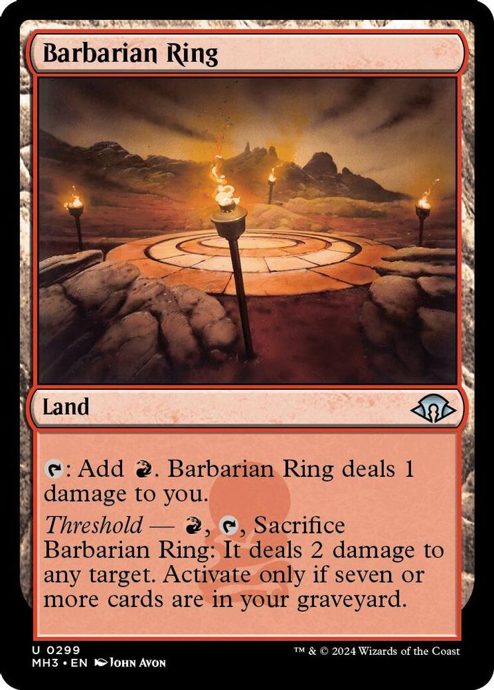 2024 Magic: The Gathering: Modern Horizons 3 (MH3) - Barbarian Ring (#299, Uncommon) (, Near Mint)