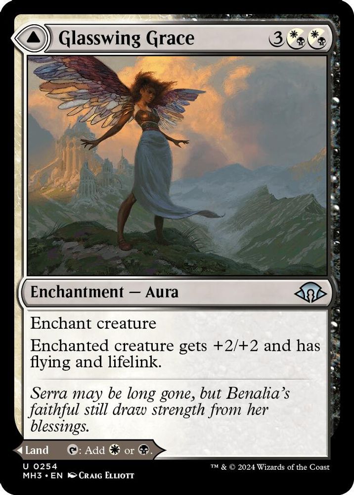 2024 Magic: The Gathering: Modern Horizons 3 (MH3) - Glasswing Grace (#254, Uncommon) (, Near Mint)