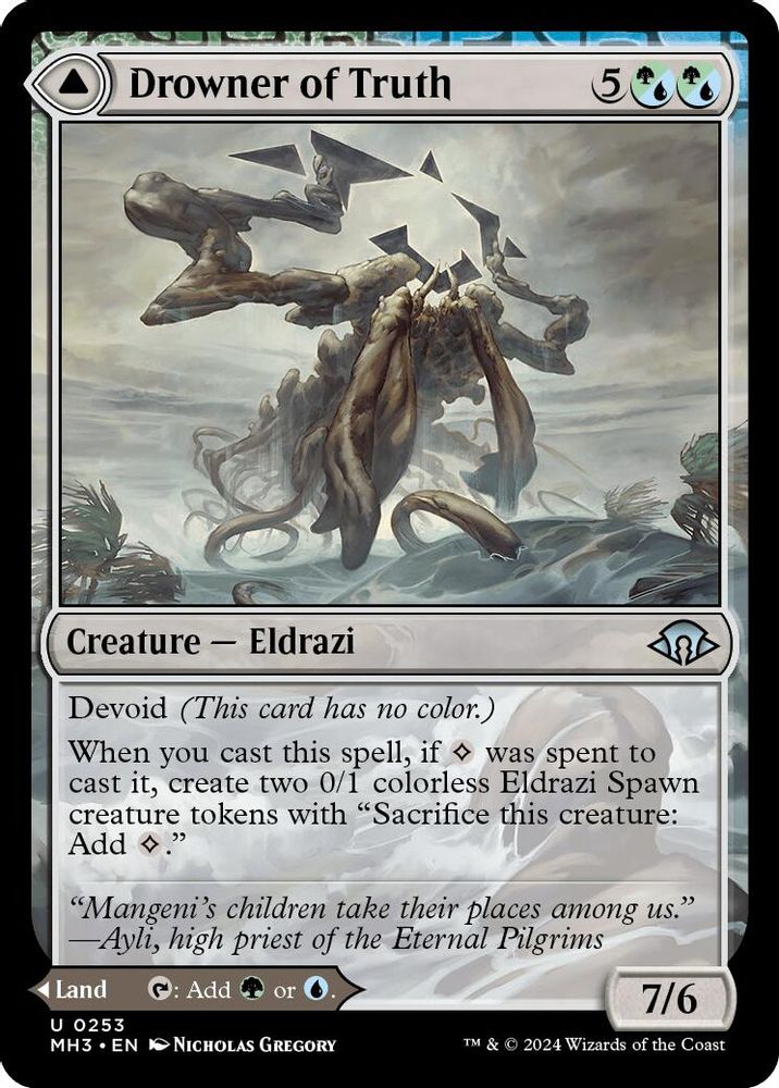 2024 Magic: The Gathering: Modern Horizons 3 (MH3) - Drowner of Truth (#253, Uncommon) (, Near Mint)