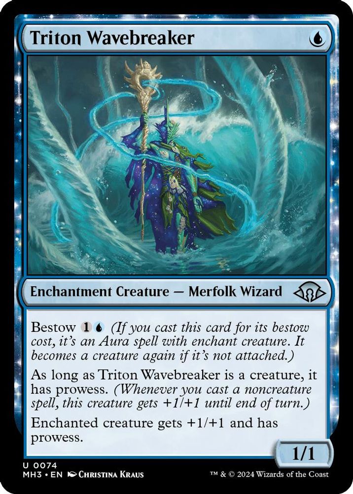2024 Magic: The Gathering: Modern Horizons 3 (MH3) - Triton Wavebreaker (#74, Uncommon) (, Near Mint)