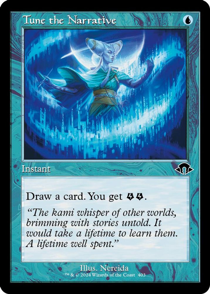 2024 Magic: The Gathering: Modern Horizons 3 (MH3) - Tune the Narrative Retro Frame (#403, Common) (, Near Mint)