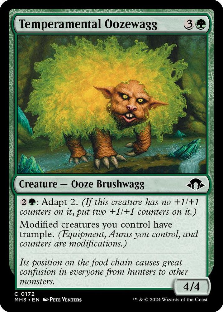 2024 Magic: The Gathering: Modern Horizons 3 (MH3) - Temperamental Oozewagg (#172, Common) (, Near Mint)