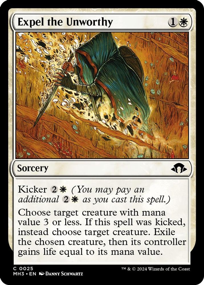 2024 Magic: The Gathering: Modern Horizons 3 (MH3) - Expel the Unworthy (#25, Common)
