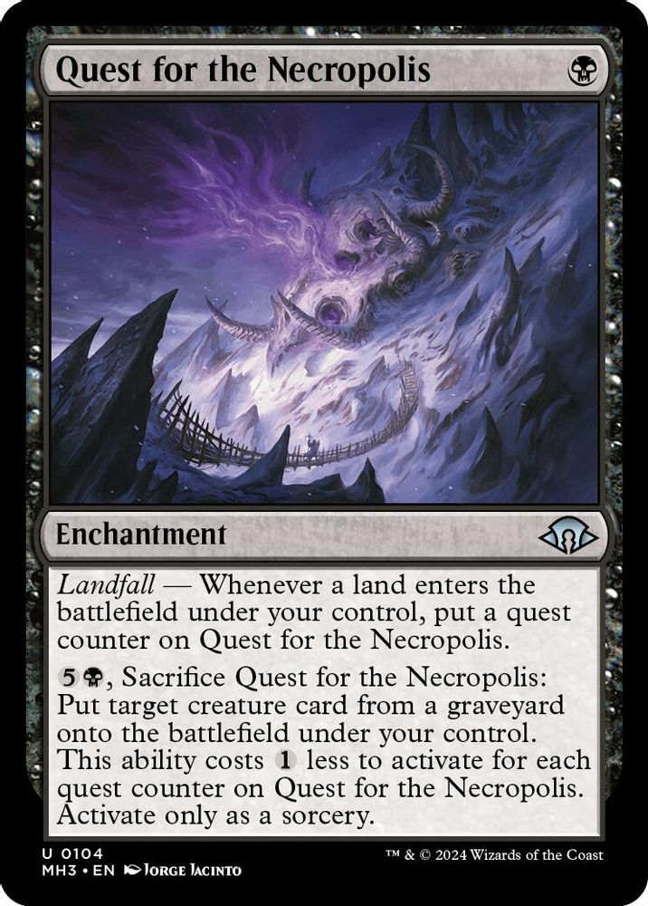 2024 Magic: The Gathering: Modern Horizons 3 (MH3) - Quest for the Necropolis (#104, Uncommon) (, Near Mint)