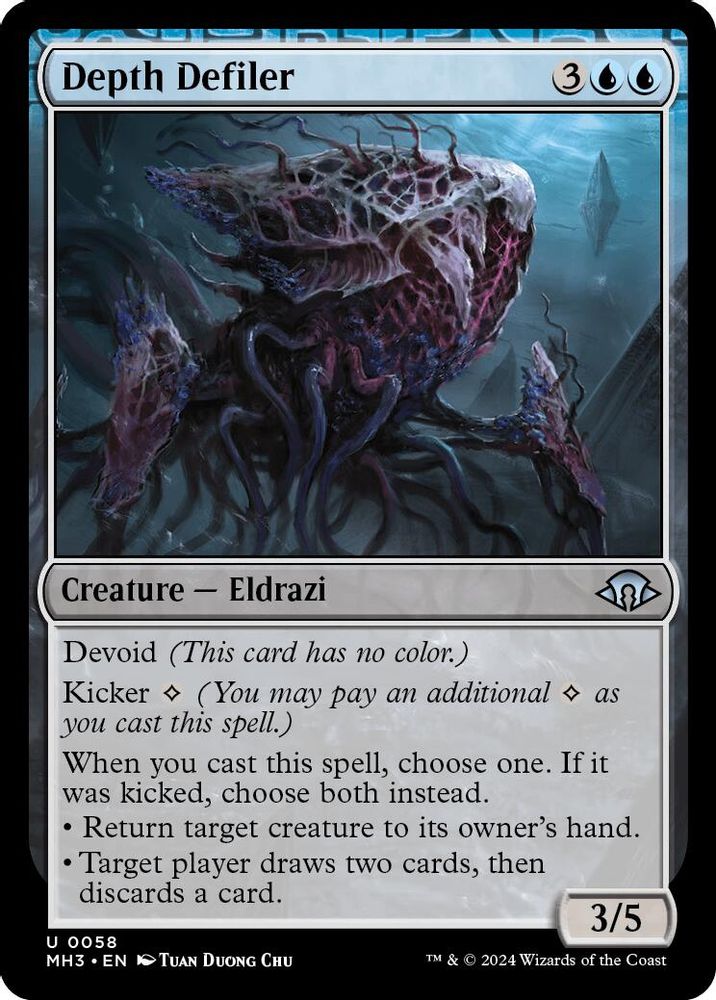 2024 Magic: The Gathering: Modern Horizons 3 (MH3) - Depth Defiler (#58, Uncommon) (, Near Mint)