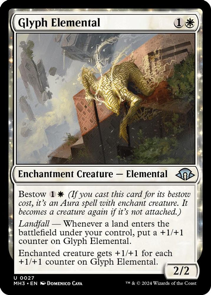 2024 Magic: The Gathering: Modern Horizons 3 (MH3) - Glyph Elemental (#27, Uncommon) (, Near Mint)
