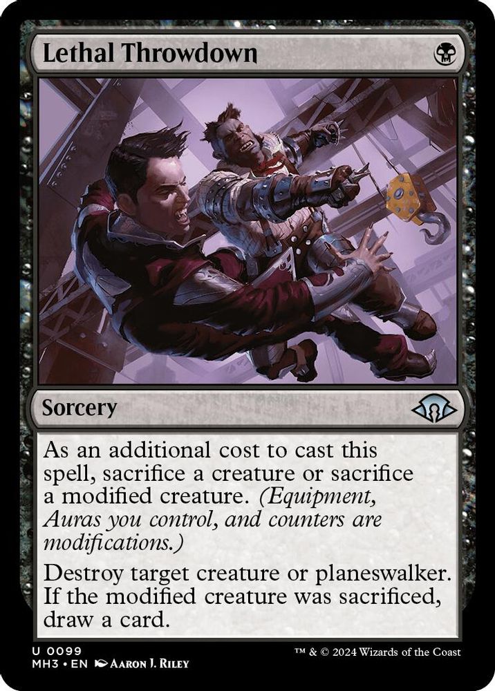 2024 Magic: The Gathering: Modern Horizons 3 (MH3) - Lethal Throwdown (#99, Uncommon) (, Near Mint)