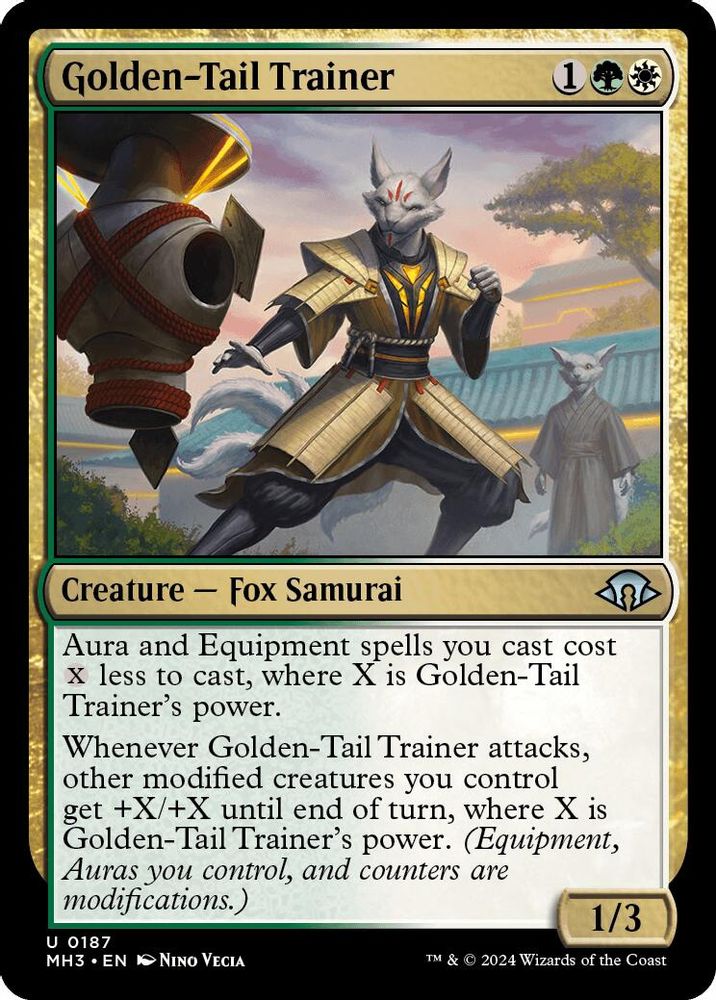 2024 Magic: The Gathering: Modern Horizons 3 (MH3) - Golden Tail Trainer (#187, Uncommon)