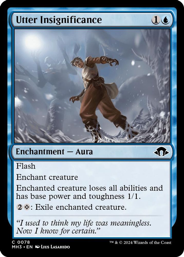 2024 Magic: The Gathering: Modern Horizons 3 (MH3) - Utter Insignificance (#78, Common) (, Near Mint)