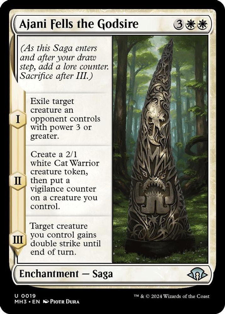 2024 Magic: The Gathering: Modern Horizons 3 (MH3) - Ajani Fells the Godsire (#19, Uncommon) (, Near Mint)