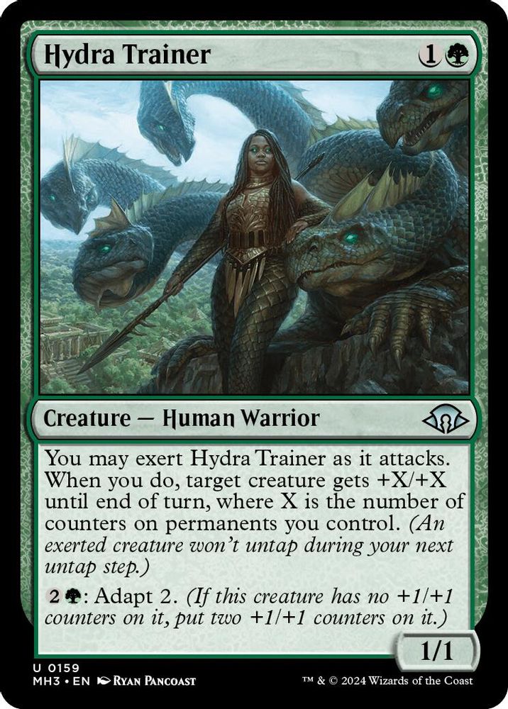 2024 Magic: The Gathering: Modern Horizons 3 (MH3) - Hydra Trainer (#159, Uncommon) (, Near Mint)