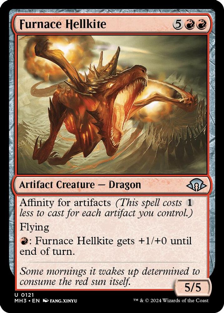 2024 Magic: The Gathering: Modern Horizons 3 (MH3) - Furnace Hellkite (#121, Uncommon) (, Near Mint)