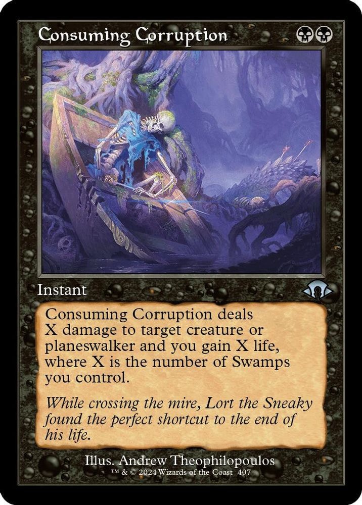 2024 Magic: The Gathering: Modern Horizons 3 (MH3) - Consuming Corruption Retro Frame (#407, Uncommon) (Foil, Near Mint)