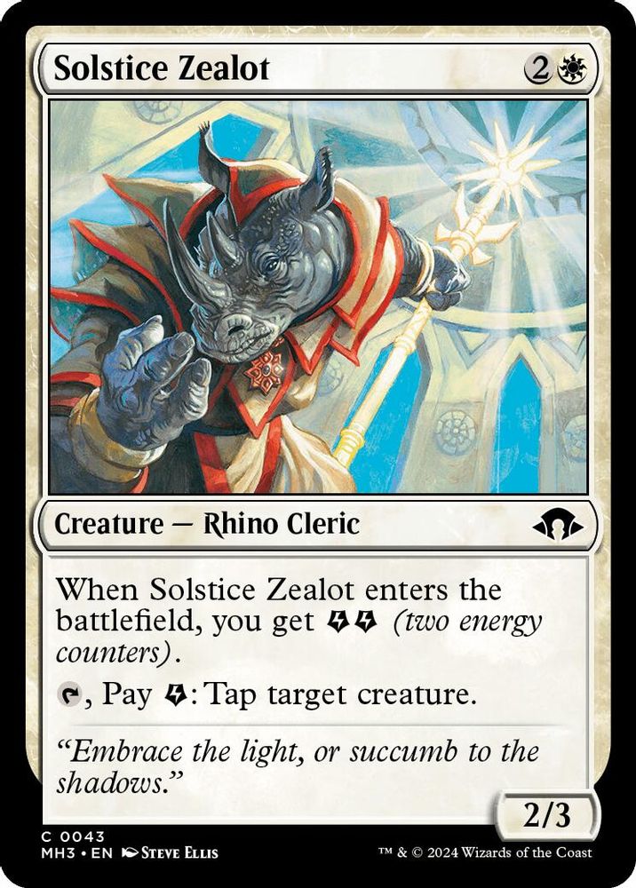 2024 Magic: The Gathering: Modern Horizons 3 (MH3) - Solstice Zealot (#43, Common) (, Near Mint)