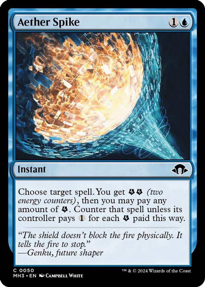 2024 Magic: The Gathering: Modern Horizons 3 (MH3) - Aether Spike (#50, Common)