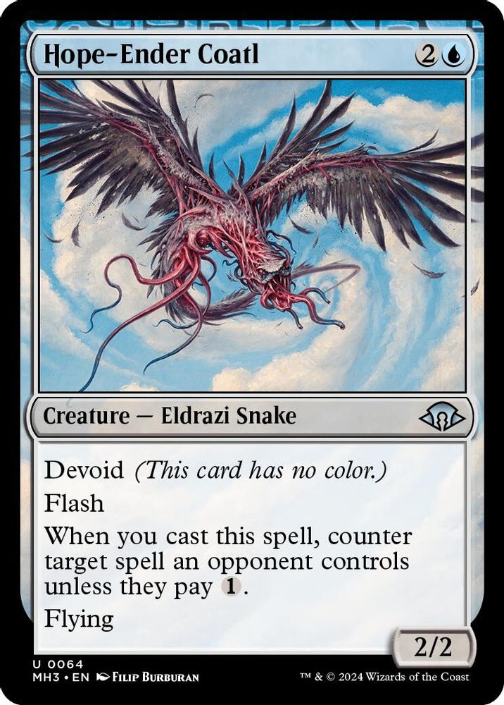 2024 Magic: The Gathering: Modern Horizons 3 (MH3) - Hope Ender Coatl (#64, Uncommon) (, Near Mint)