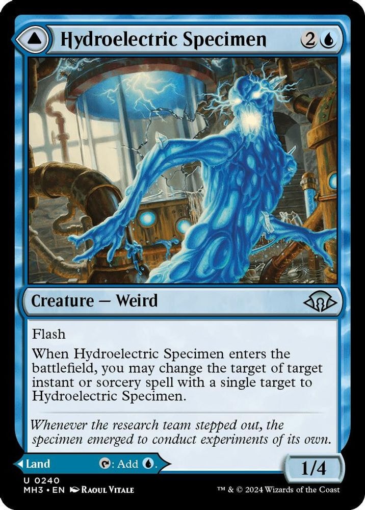 2024 Magic: The Gathering: Modern Horizons 3 (MH3) - Hydroelectric Specimen (#240, Uncommon) (Foil, Near Mint)