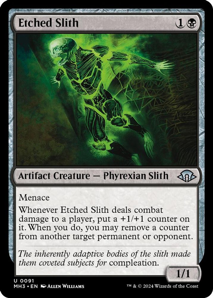 2024 Magic: The Gathering: Modern Horizons 3 (MH3) - Etched Slith (#91, Uncommon) (, Near Mint)
