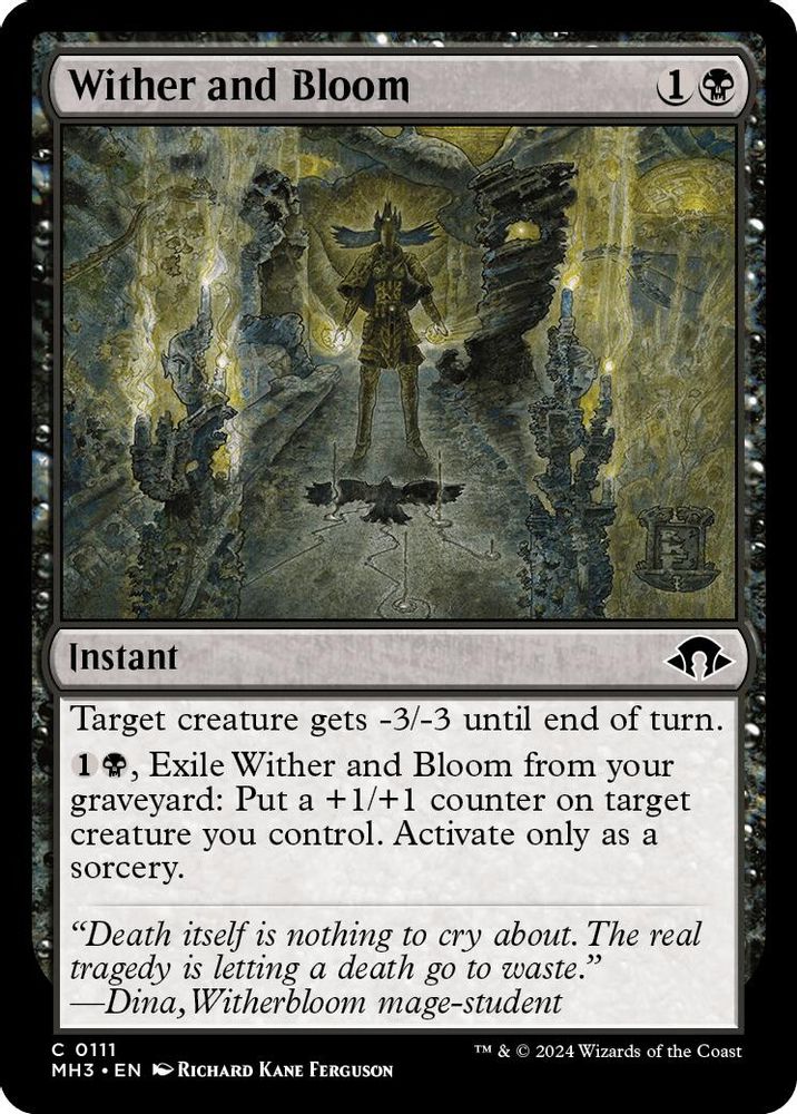 2024 Magic: The Gathering: Modern Horizons 3 (MH3) - Wither and Bloom (#111, Common) (, Near Mint)