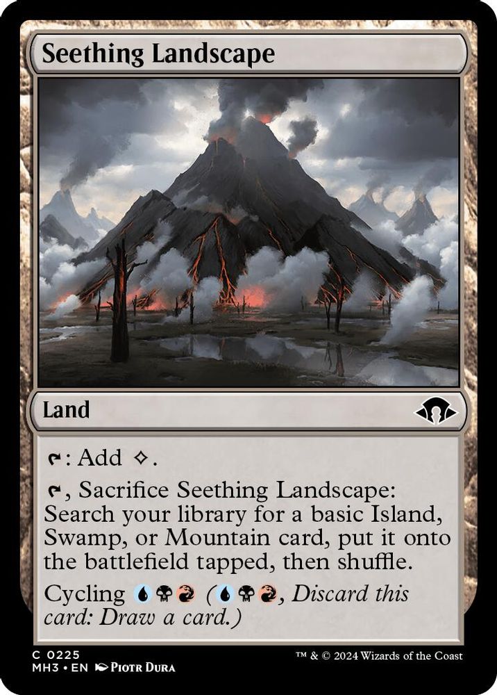 2024 Magic: The Gathering: Modern Horizons 3 (MH3) - Seething Landscape (#225, Common) (, Near Mint)
