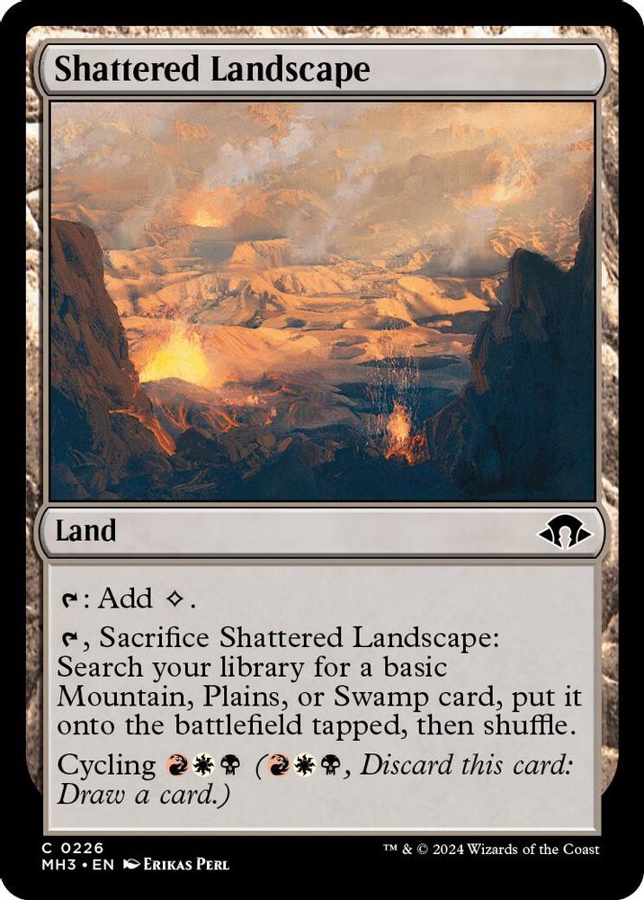 2024 Magic: The Gathering: Modern Horizons 3 (MH3) - Shattered Landscape (#226, Common) (, Near Mint)