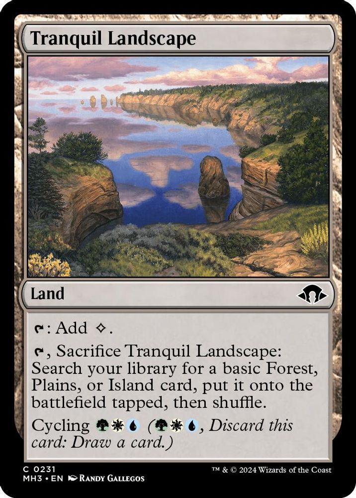 2024 Magic: The Gathering: Modern Horizons 3 (MH3) - Tranquil Landscape (#231, Common)