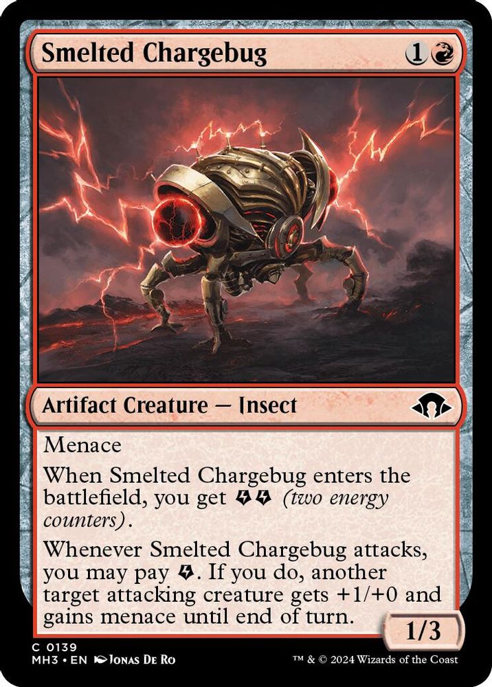 2024 Magic: The Gathering: Modern Horizons 3 (MH3) - Smelted Chargebug (#139, Common) (, Near Mint)
