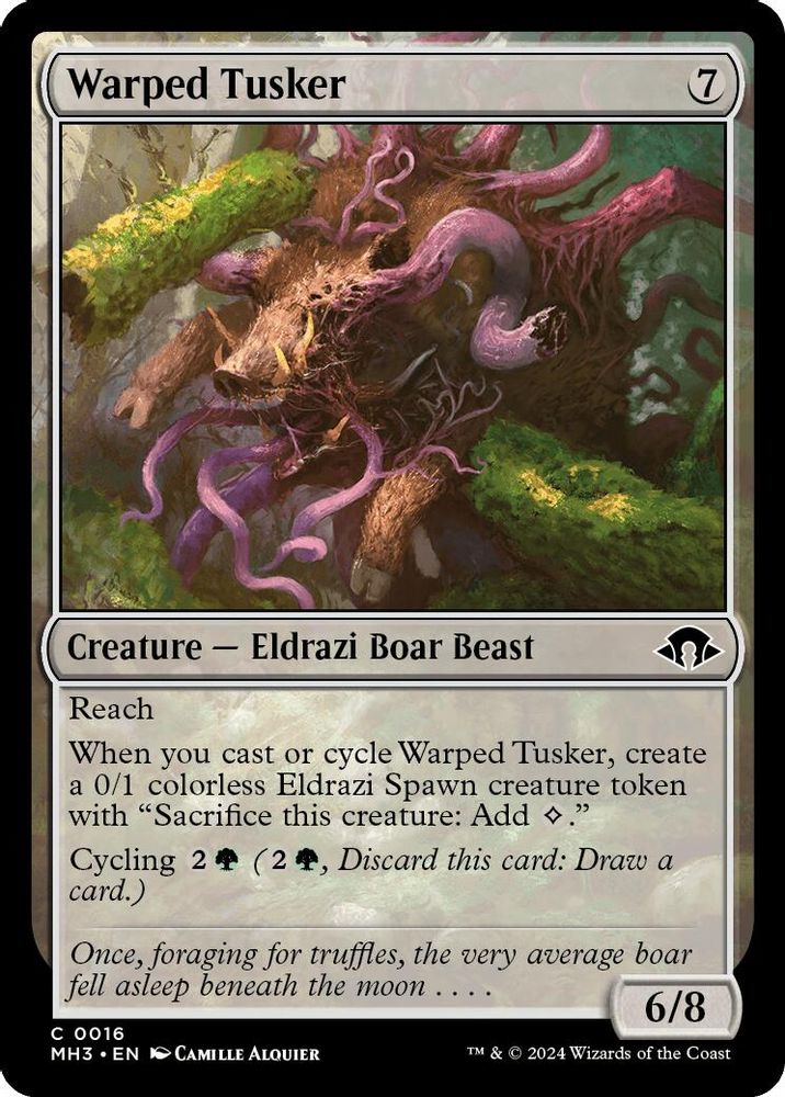 2024 Magic: The Gathering: Modern Horizons 3 (MH3) - Warped Tusker (#16, Common)