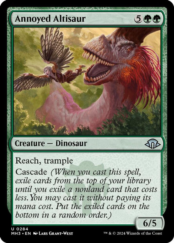 2024 Magic: The Gathering: Modern Horizons 3 (MH3) - Annoyed Altisaur (#284, Uncommon) (, Near Mint)