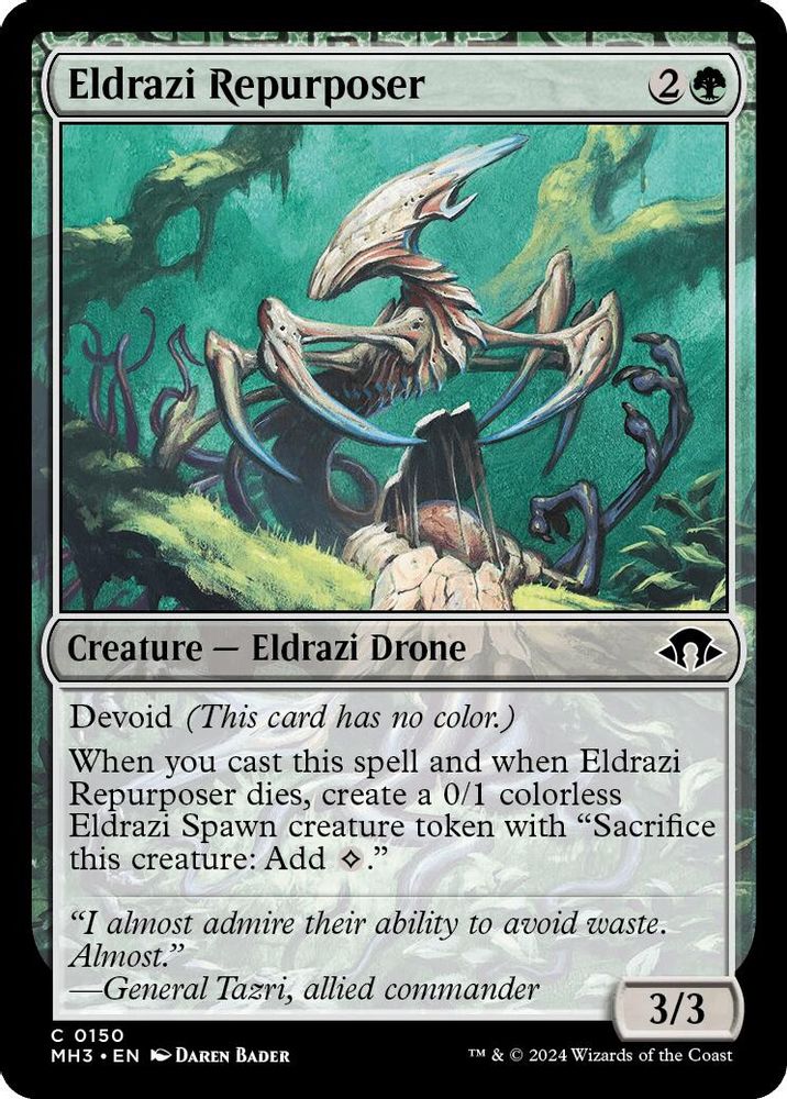 2024 Magic: The Gathering: Modern Horizons 3 (MH3) - Eldrazi Repurposer (#150, Common) (, Near Mint)