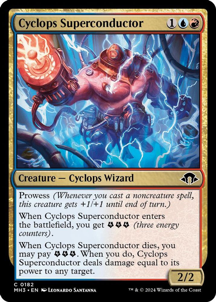 2024 Magic: The Gathering: Modern Horizons 3 (MH3) - Cyclops Superconductor (#182, Common)