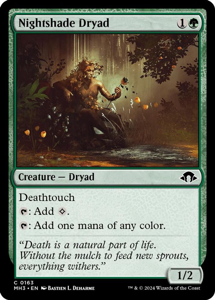 2024 Magic: The Gathering: Modern Horizons 3 (MH3) - Nightshade Dryad (#163, Common)
