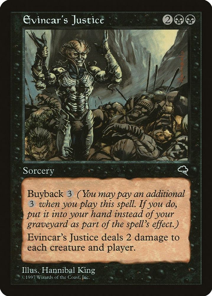 1997 Magic: The Gathering: Tempest (TMP) - Evincars Justice (#134, Common) (, Near Mint)