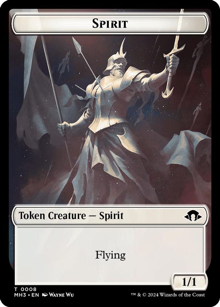 2024 Magic: The Gathering: Modern Horizons 3 (MH3) - Spirit 0008 Energy Reserve Double Sided Token (#8 // 36, T) (, Near Mint)