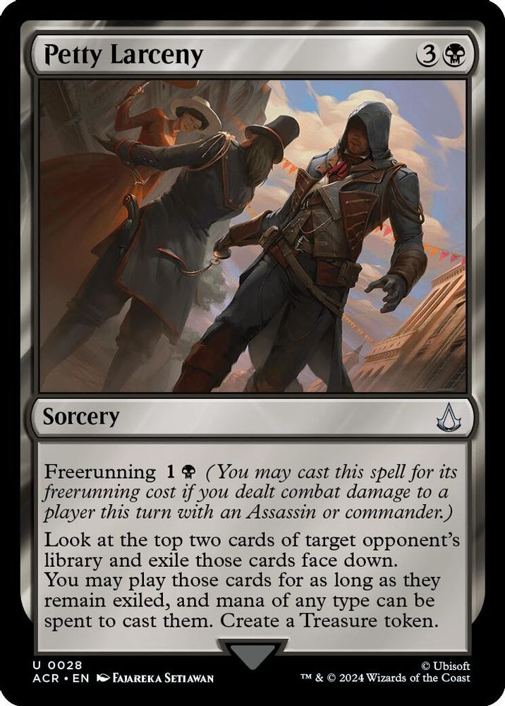 2024 Magic: The Gathering: Universes Beyond: Assassin's Creed (ACR) - Petty Larceny (#28, Uncommon)